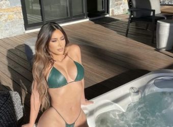 Kim K Looks FIRE in New Hot Tub Snaps